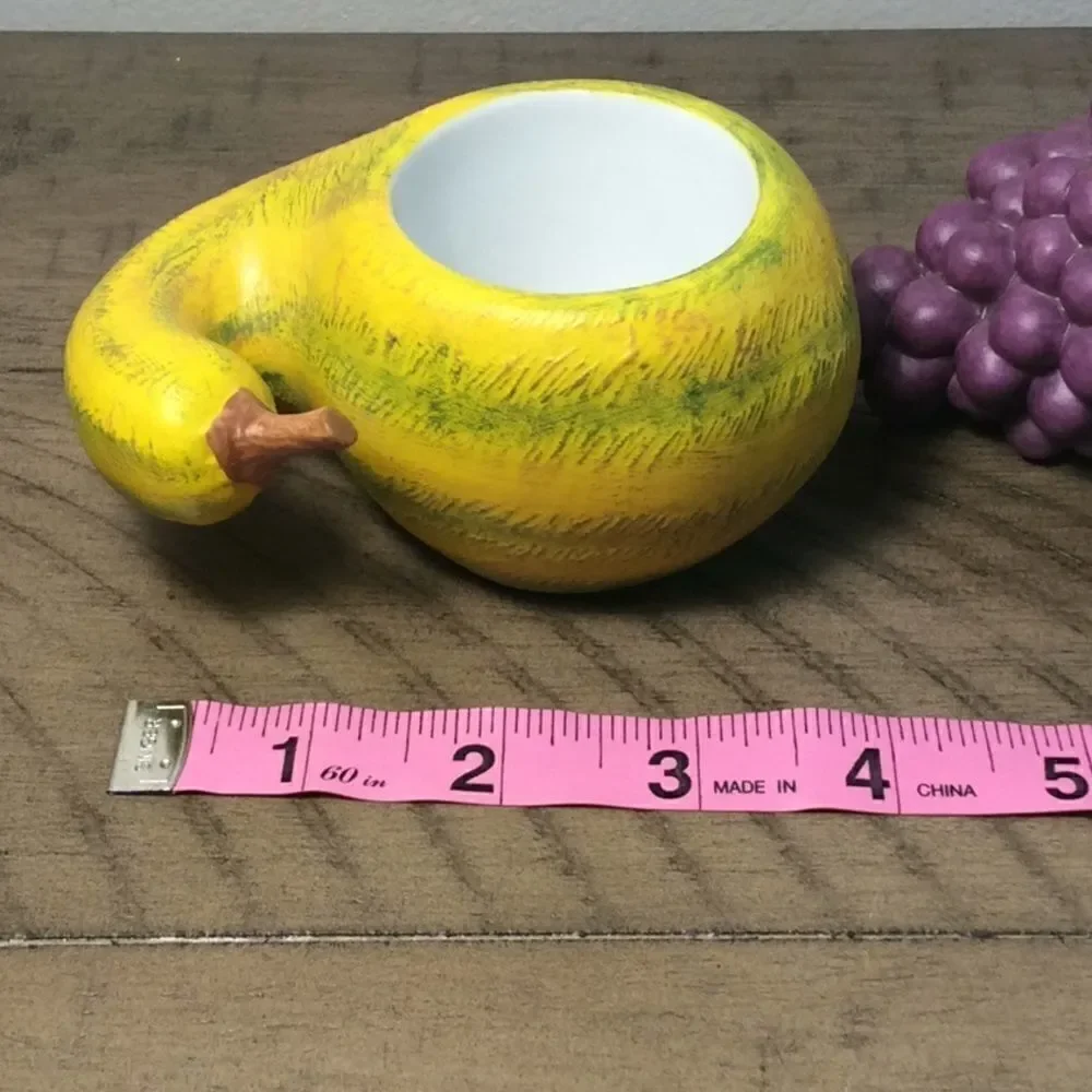6 Cornucopia tea candleholders grapes 🍇 pear 🍐pumpkin 🎃 peach 🍑 squash &plum - Picture 11 of 16